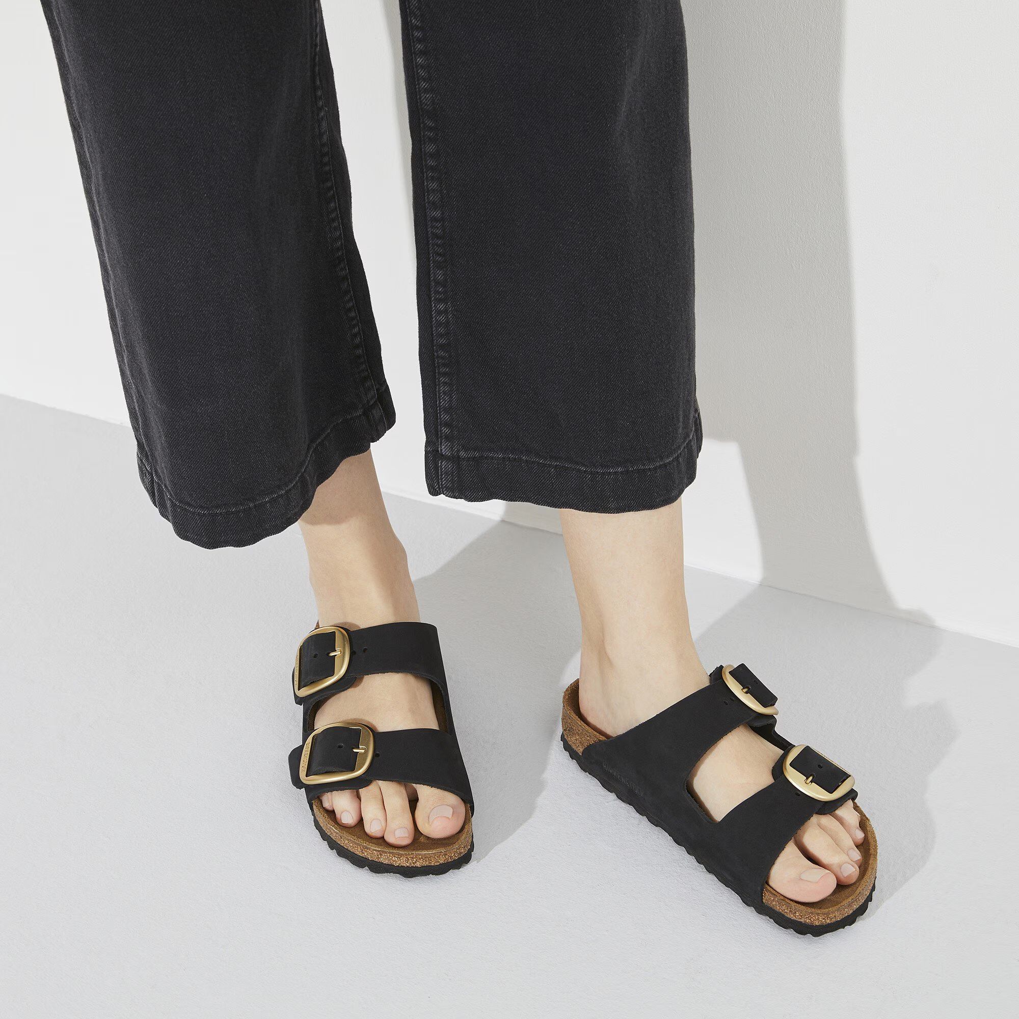 Sandali Arizona Big Buckle Donna Black