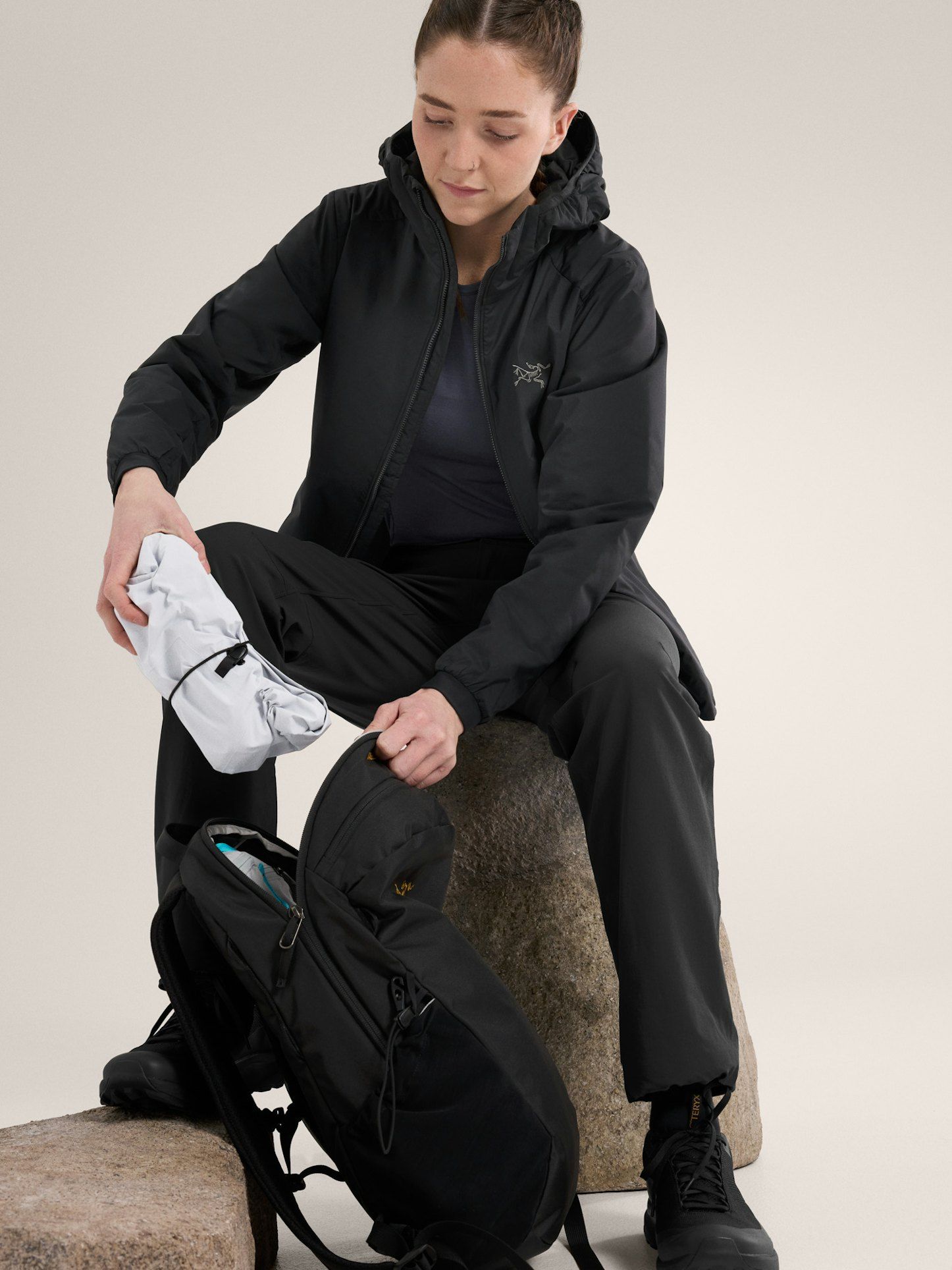 Giacca Atom Hoody Donna Black