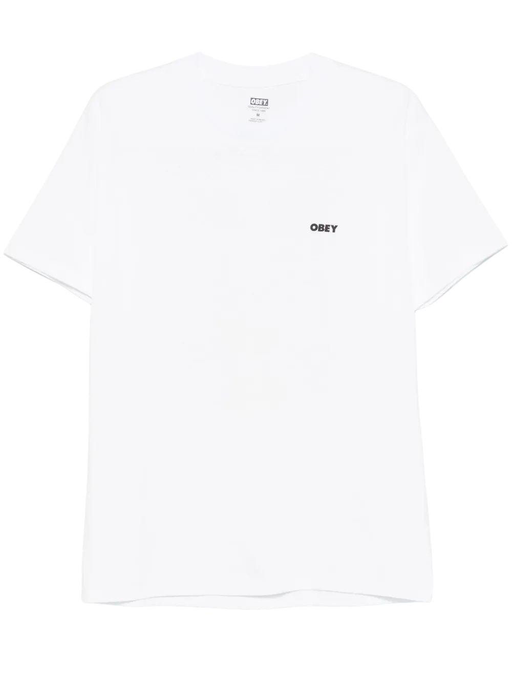 T-shirt Icon Stencil Flame Uomo White