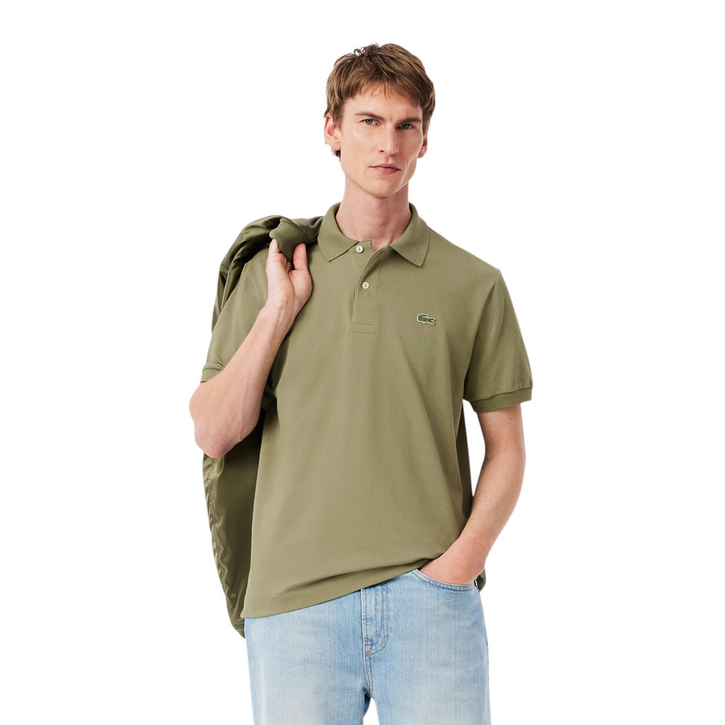 Polo Classic Fit Uomo Verde Cachi