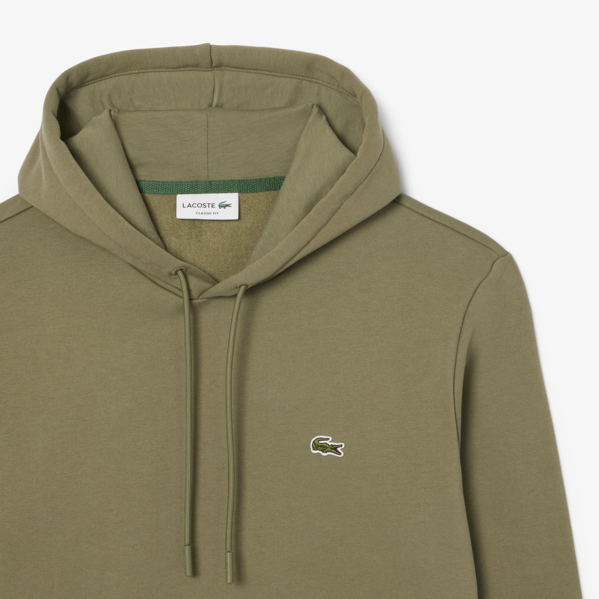 Maglia Classic Fit Hoddy Uomo Verde Cachi
