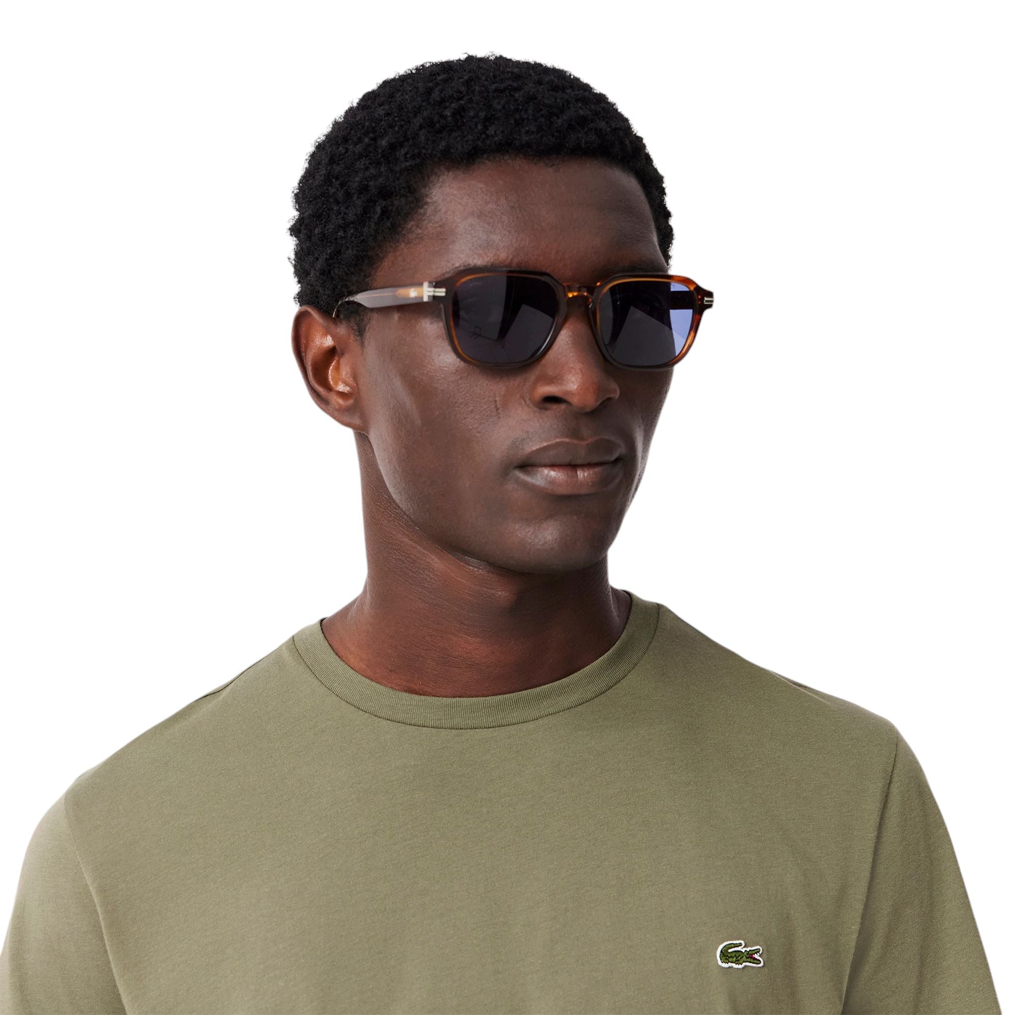 T-shirt Classic In Pima Uomo Verde Cachi