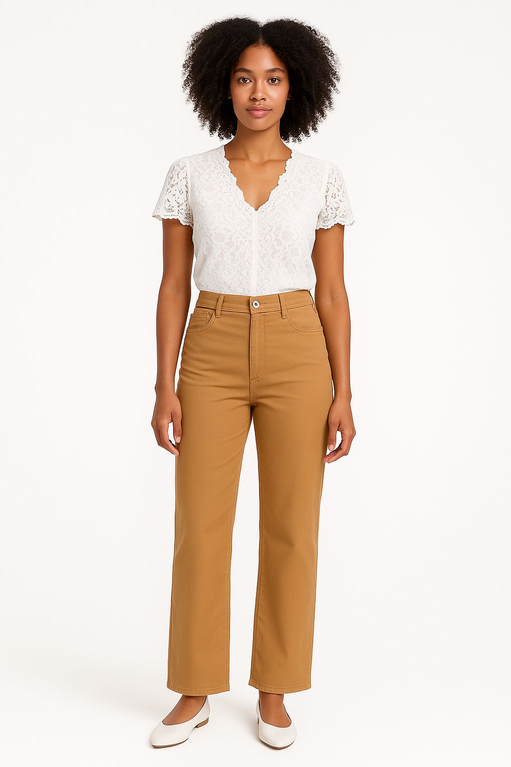 Pantaloni Zelda Stretch Donna Noisette