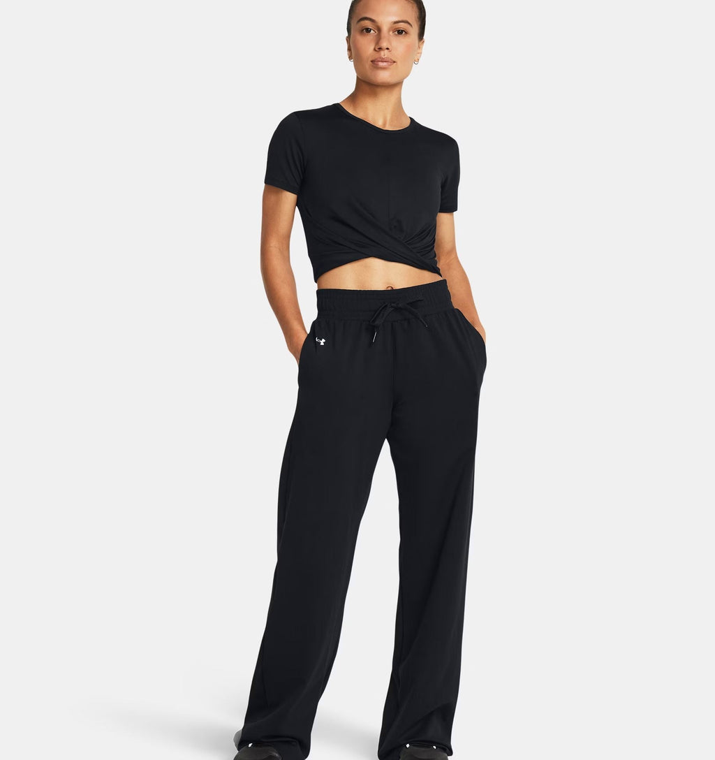 Pantaloni Motion Open Hem Donna Balck/White