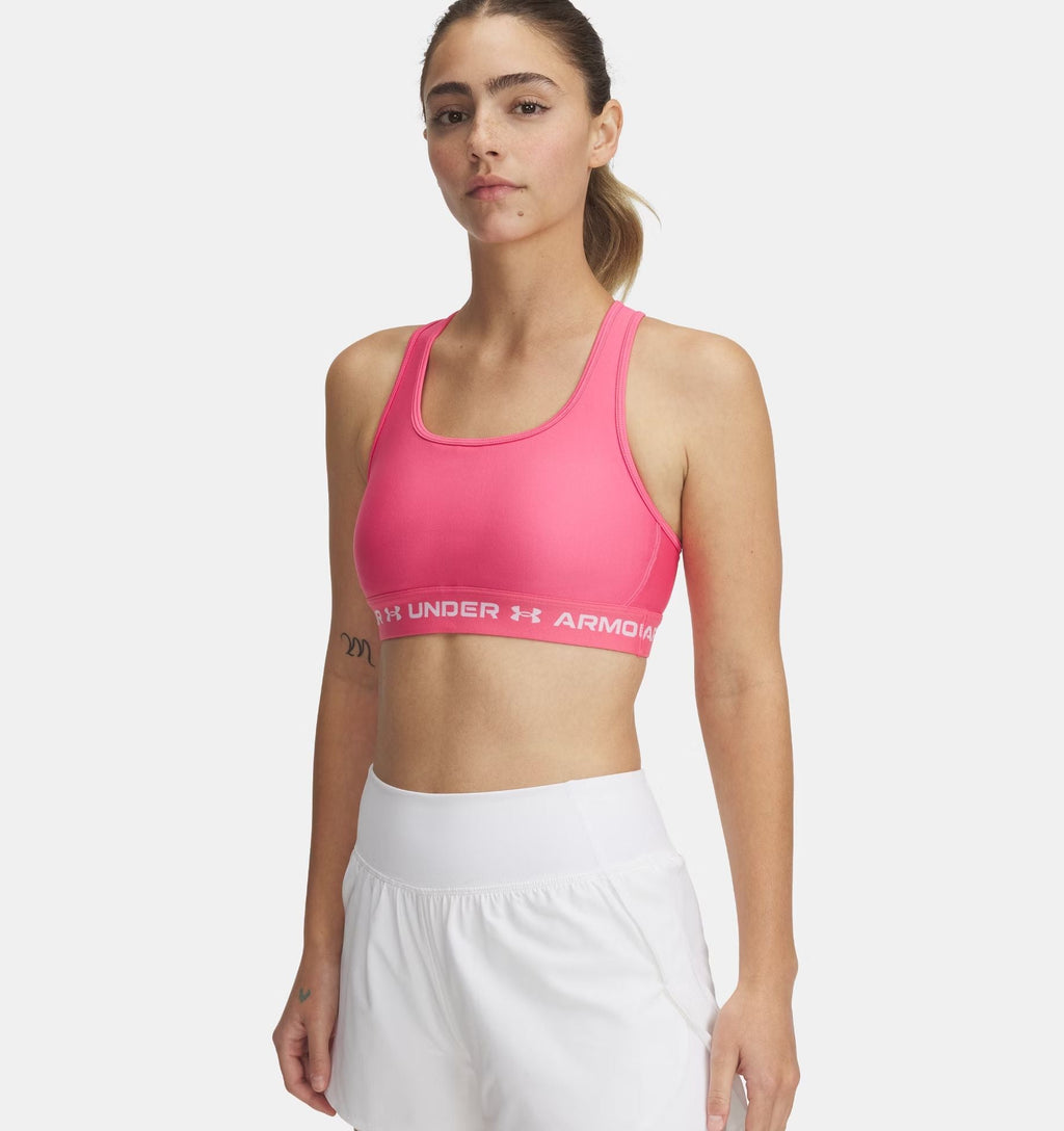 Top Mid Bra Donna Super Pink/White