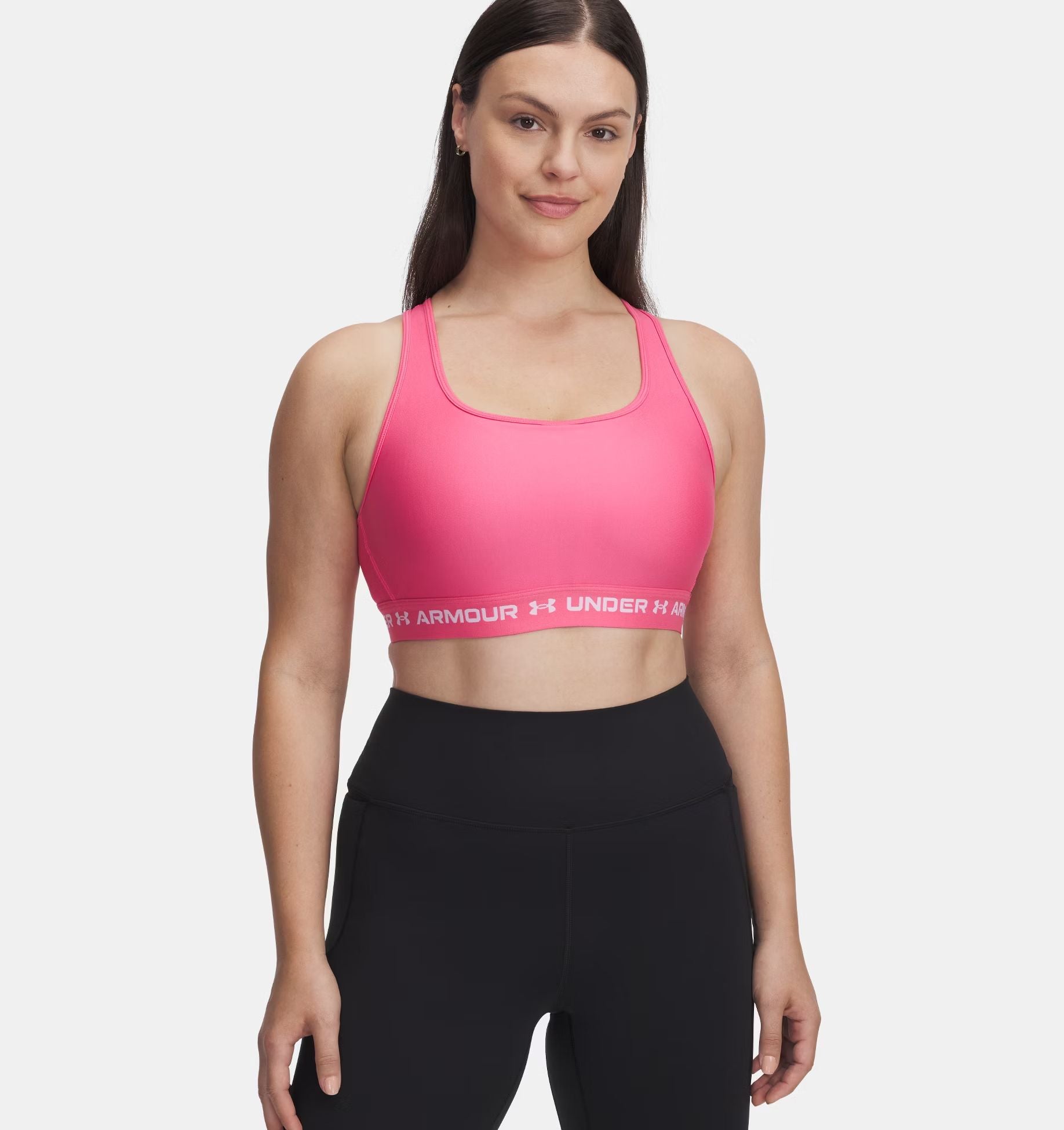Top Mid Bra Donna Super Pink/White