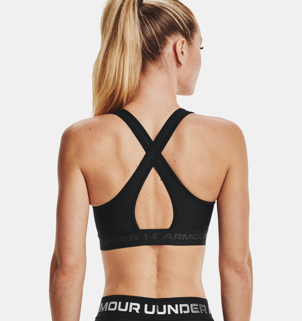 Top Mid Bra Donna Black/Jet Gray