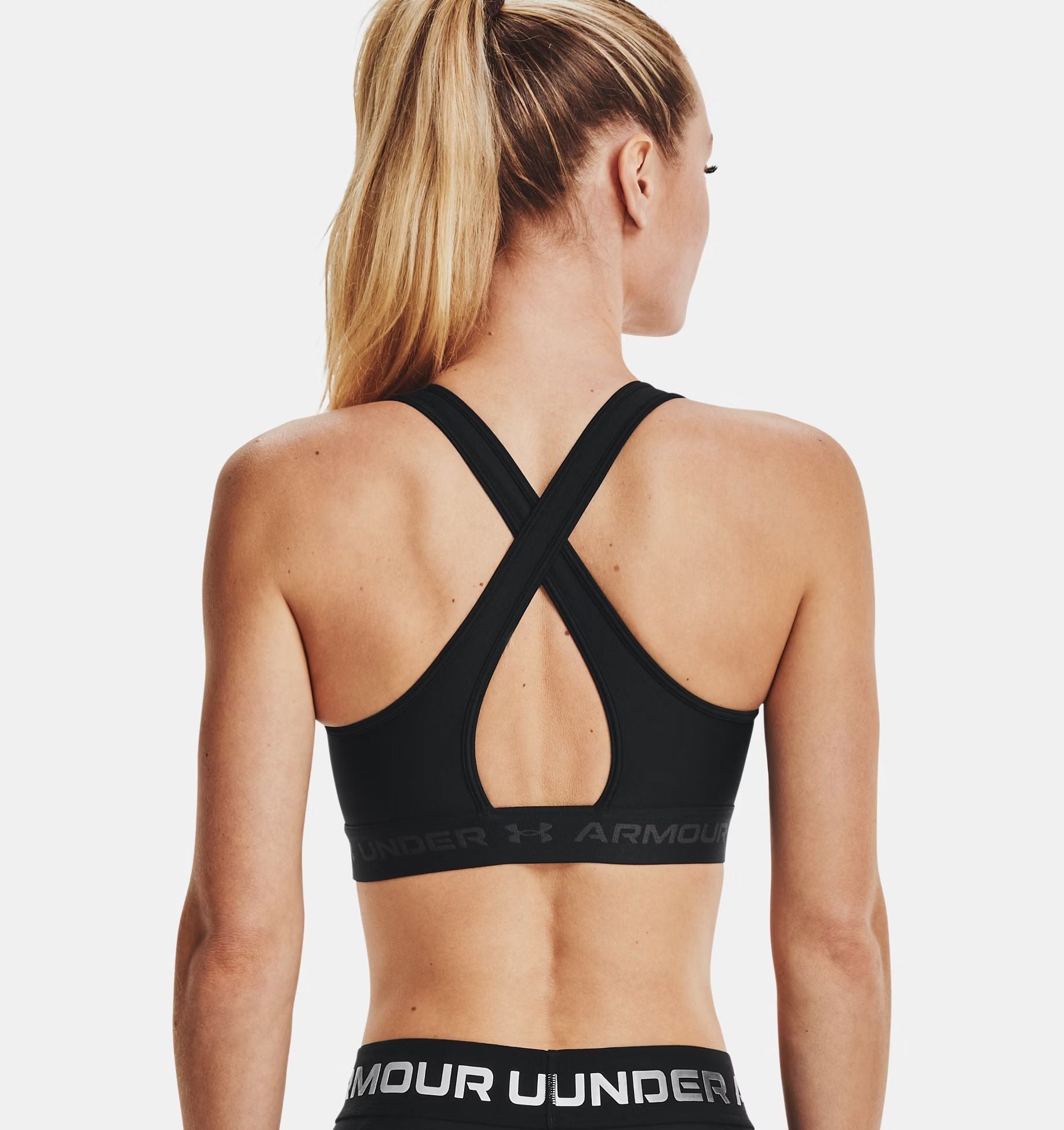 Top Mid Bra Donna Black/Jet Gray