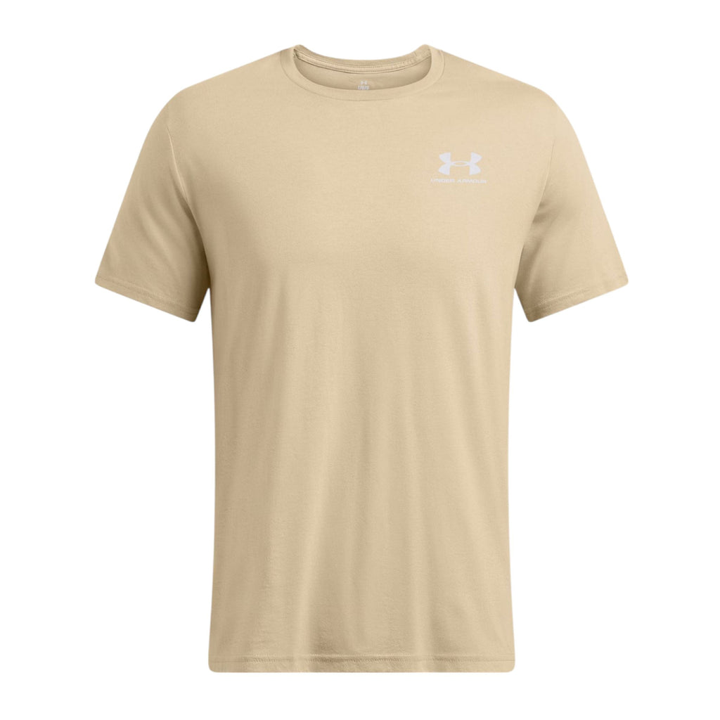 T-shirt Left Chest Logo Uomo City Khaki/White