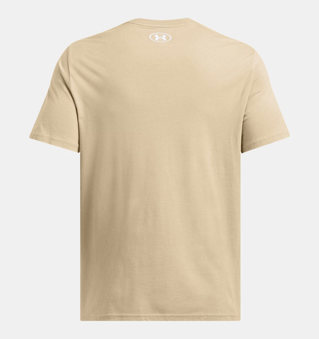T-shirt Left Chest Logo Uomo City Khaki/White