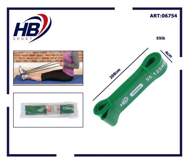 BANDA ELASTICA FASCE FORZA BANDE ELASTICHE RESISTENZA ALLENAMENTO FITNESS | 55KG