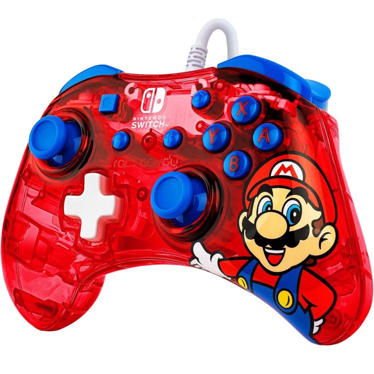 Pdp Mini Controller Nintendo Switch Wired Joystick Cavo Rock Candy Super Mario
