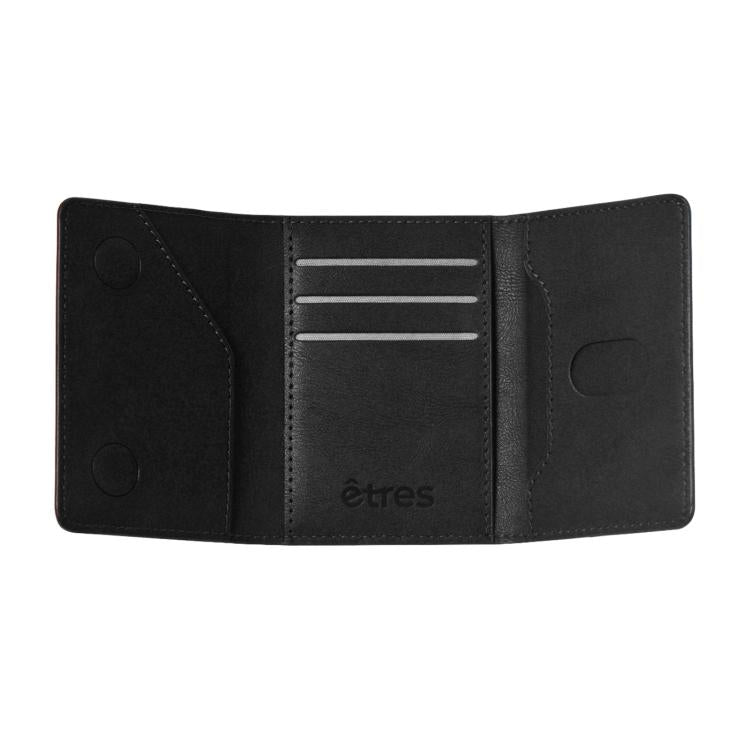 Etres Smart Wallet Portafoglio Slim Porta Carte Di Credito Iphone Mag Safe Black