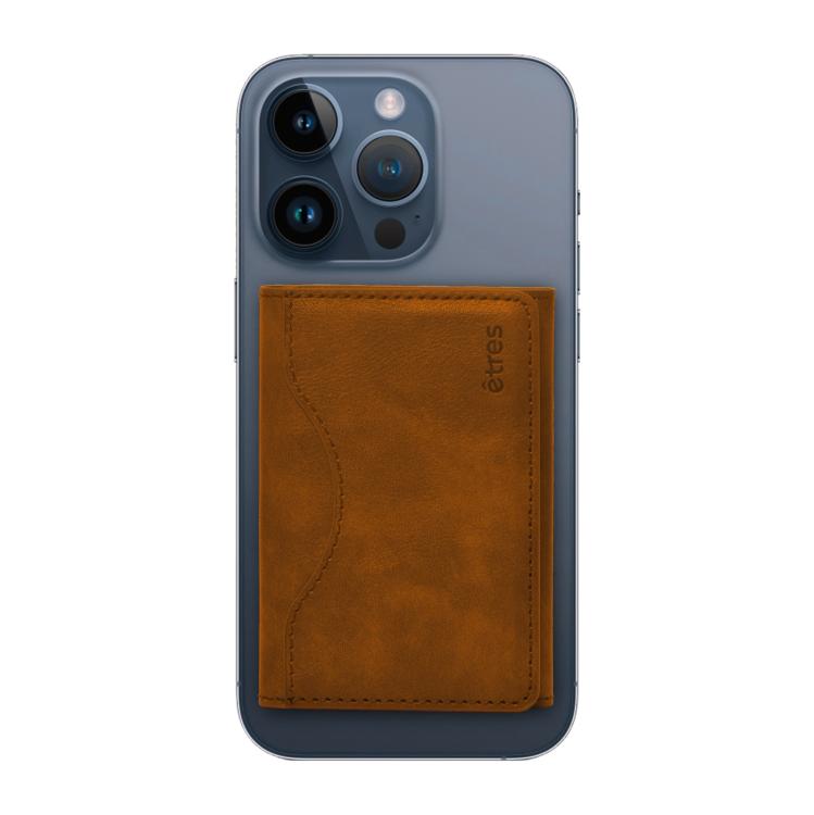 Etres Smart Wallet Portafoglio Slim Porta Carte Di Credito Iphone Mag Safe Cuoio