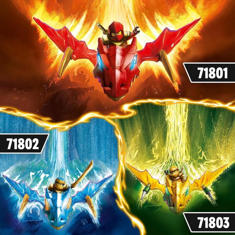 Lego Ninjago Attacco Rising Dragon Di Kai 71801 Action Figure Costruzione 24Pz