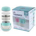Portavivande Thermos Contenitore Porta Pranzo Termico Acciaio Borsa Termica 1.6L