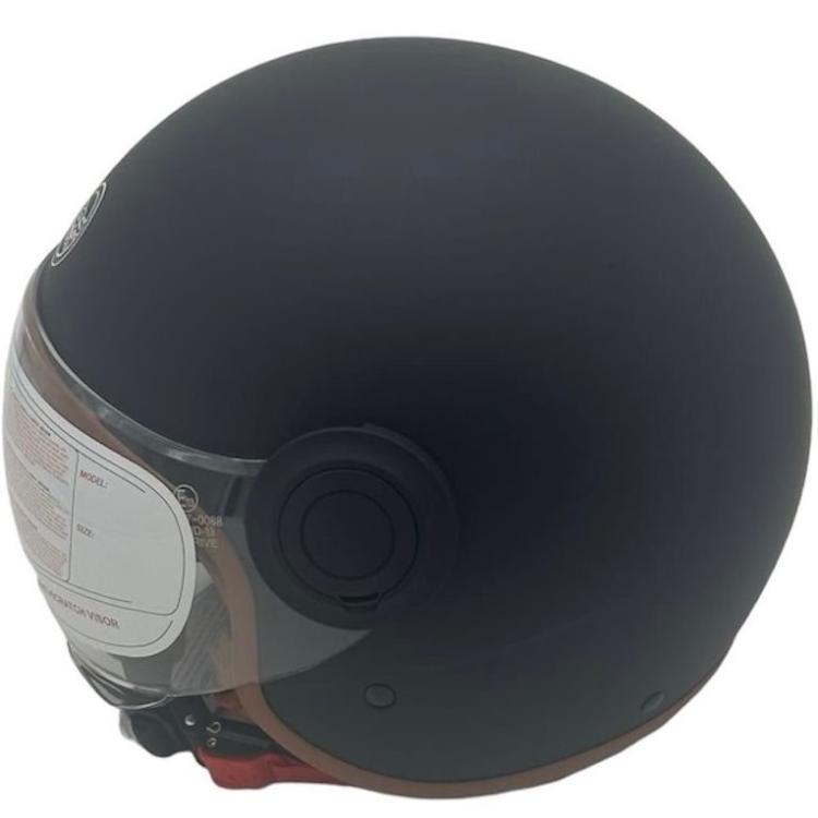 CASCO JET SIRIO MATT MOTO SCOOTER OMOLOGATO ECE VISIERA REMOVIBILE (NERO tg.S)