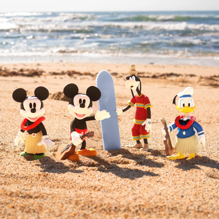 Super7 Disney Mickey & Friends "Goofy" Pippo Hawaii Action Reaction Figure 9Cm