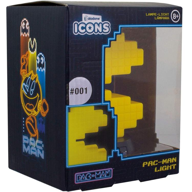 Paladone Icons Lampada Pac-Man Pixel 01 Luce Notte Da Tavolo Scrivania Cameretta