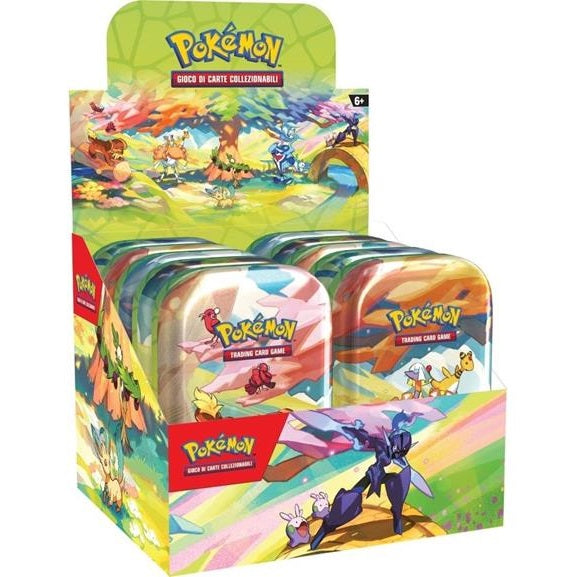 Pokemon Mini Tin: Paldea Sfavillante Collezione Gcc Tcg (Dachsbun-Oricorio) Ita