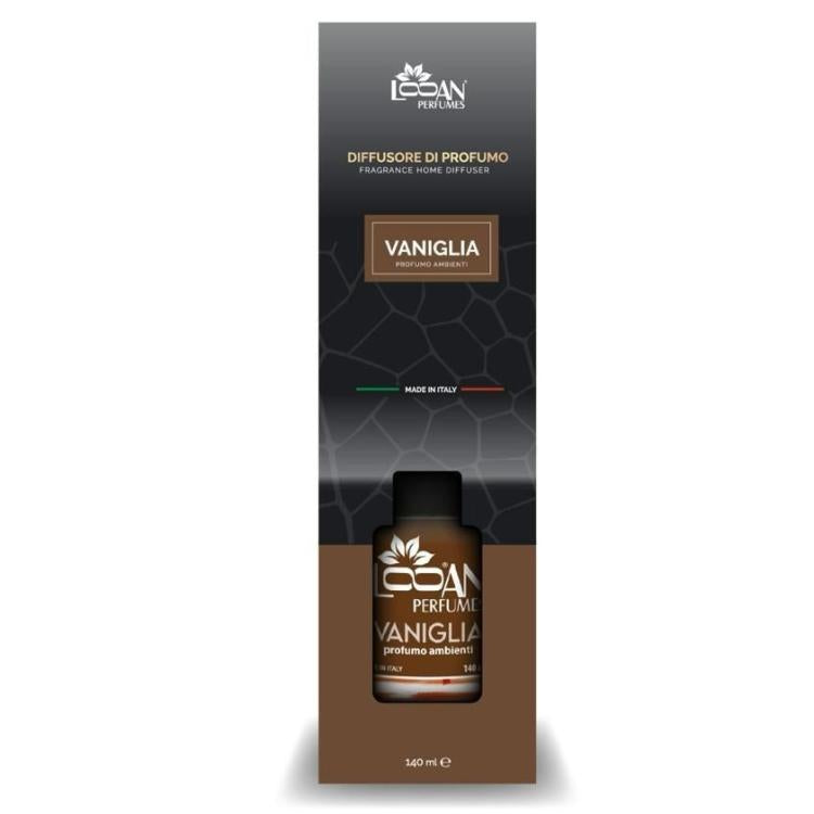 Looan Profumatore Ambiente Con Bastoncini 140Ml Diffusore Profumo Casa Vaniglia