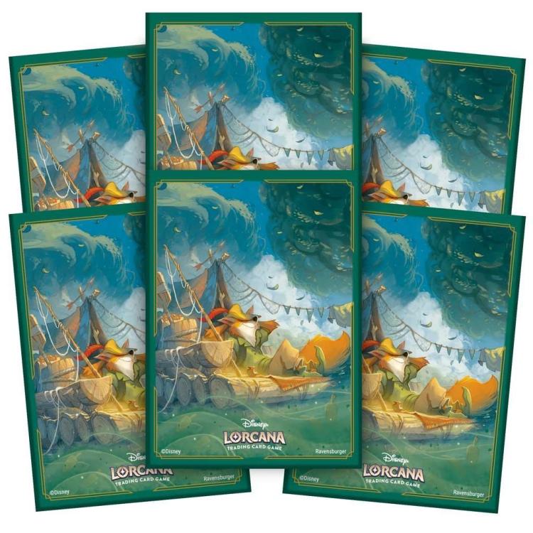 Disney Lorcana Terre D'Inchiostro Deck Box Card Set 3 Robin Hood Porta Mazzo Tcg