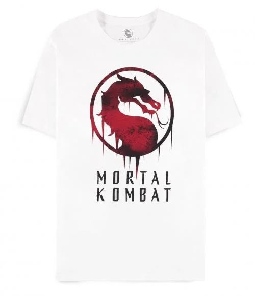DIFUZED - T-SHIRT: MORTAL KOMBAT (M) MAGLIA LOGO VIDEOGAMES VIDEOGIOCO PS4 PS5