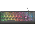 Trust Tastiera Basic Gaming Led Keyboard Retroilluminata Multicolore Pc Da Gioco