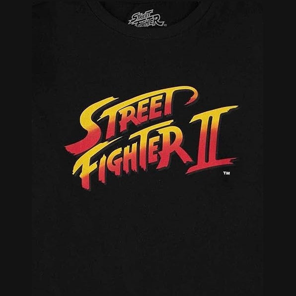 DIFUZED - T-SHIRT: STREET FIGHTER II (L) LOGO GAME VIDEOGAMES VIDEOGIOCO PS4 PS5