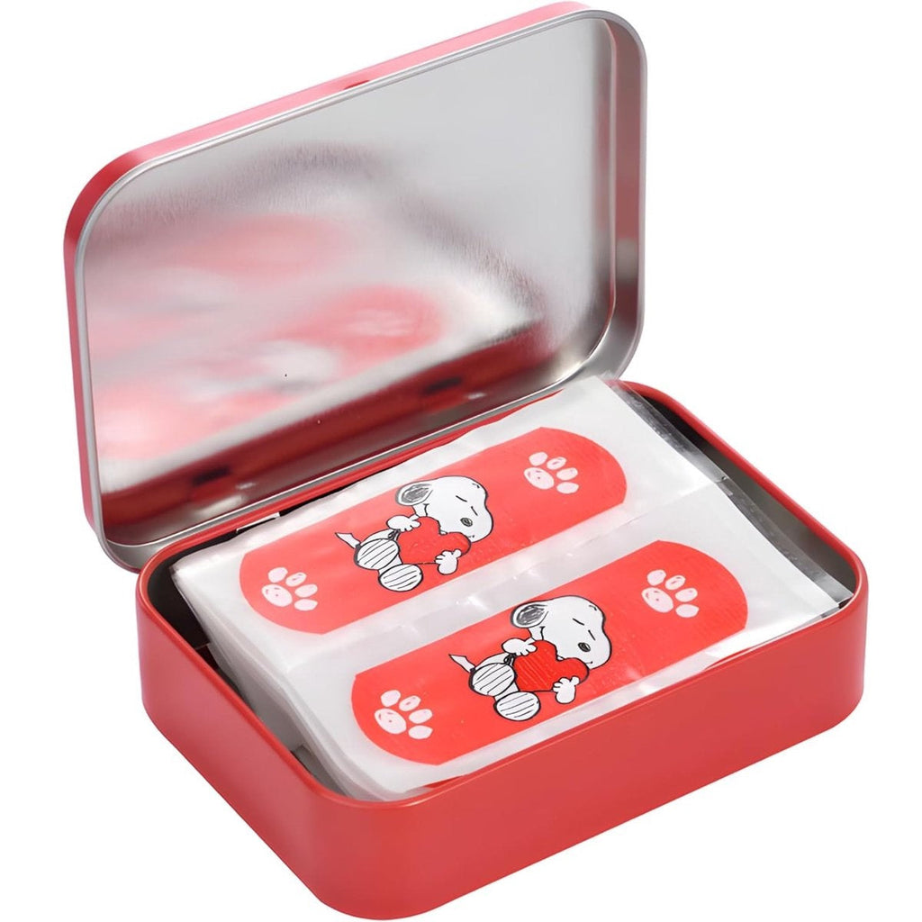 Snoopy Box Metallo 24 Medicazioni Adesive Cerotti Sterili Ragazzi Bambini