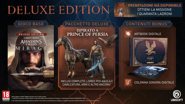 Assassin'S Creed Mirage Deluxe Edition Ps4 Gioco Italiano Playstation 4 Nuovo