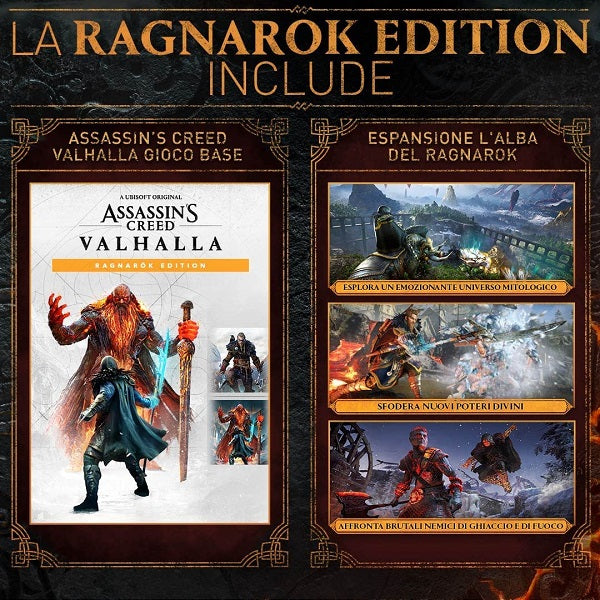 ASSASSIN'S CREED VALHALLA L'ALBA DEL RAGNAROK EDITION XBOX SERIES X CODE IN BOX
