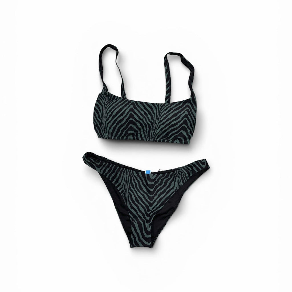 Arena Bikini Bralette Donna 007082-506 Nero Verde Mare 2026