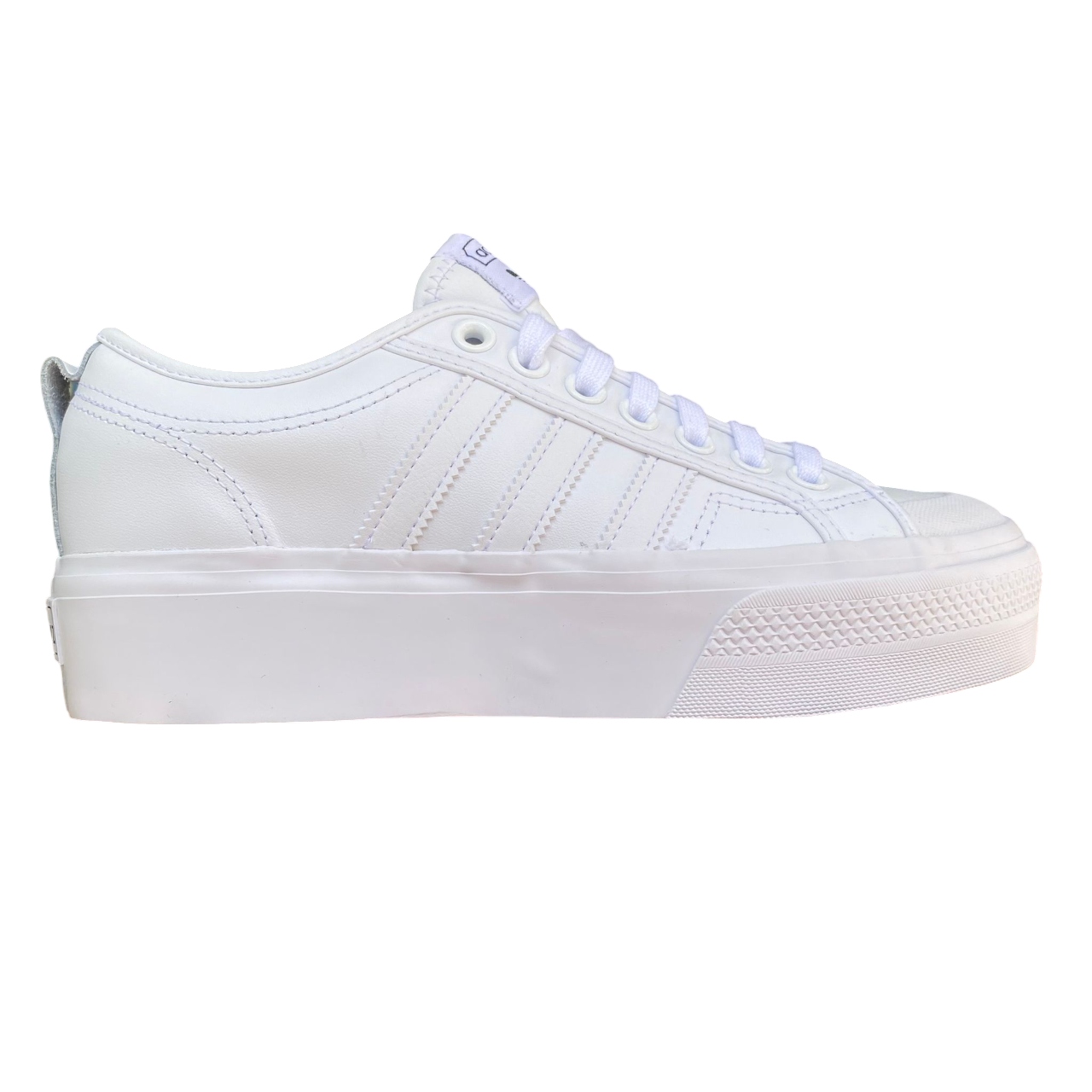 Adidas Nizza Platform FW0265 - Sneakers Bianche con Zeppa per Donna