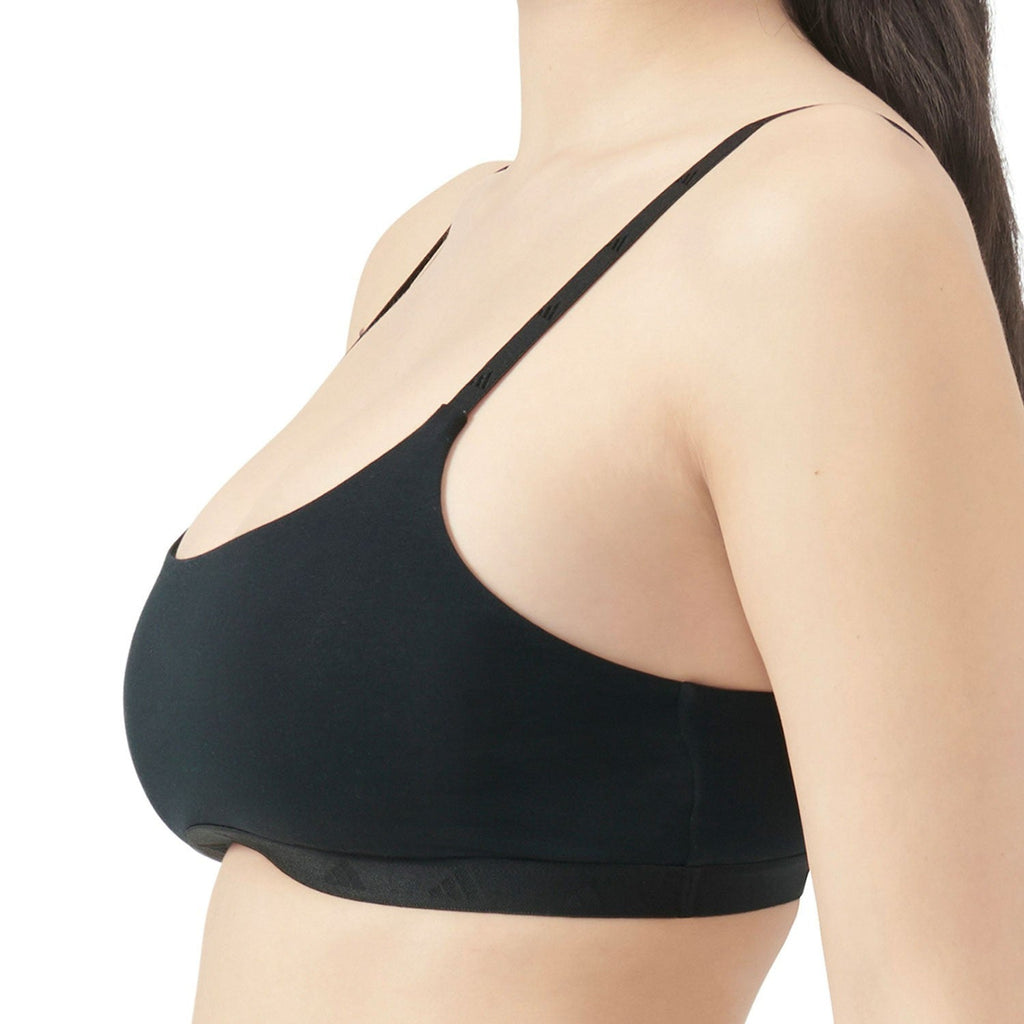 Adidas Intimo Donna Sport Active Essentials Scoop Bralette Nero - JL3473