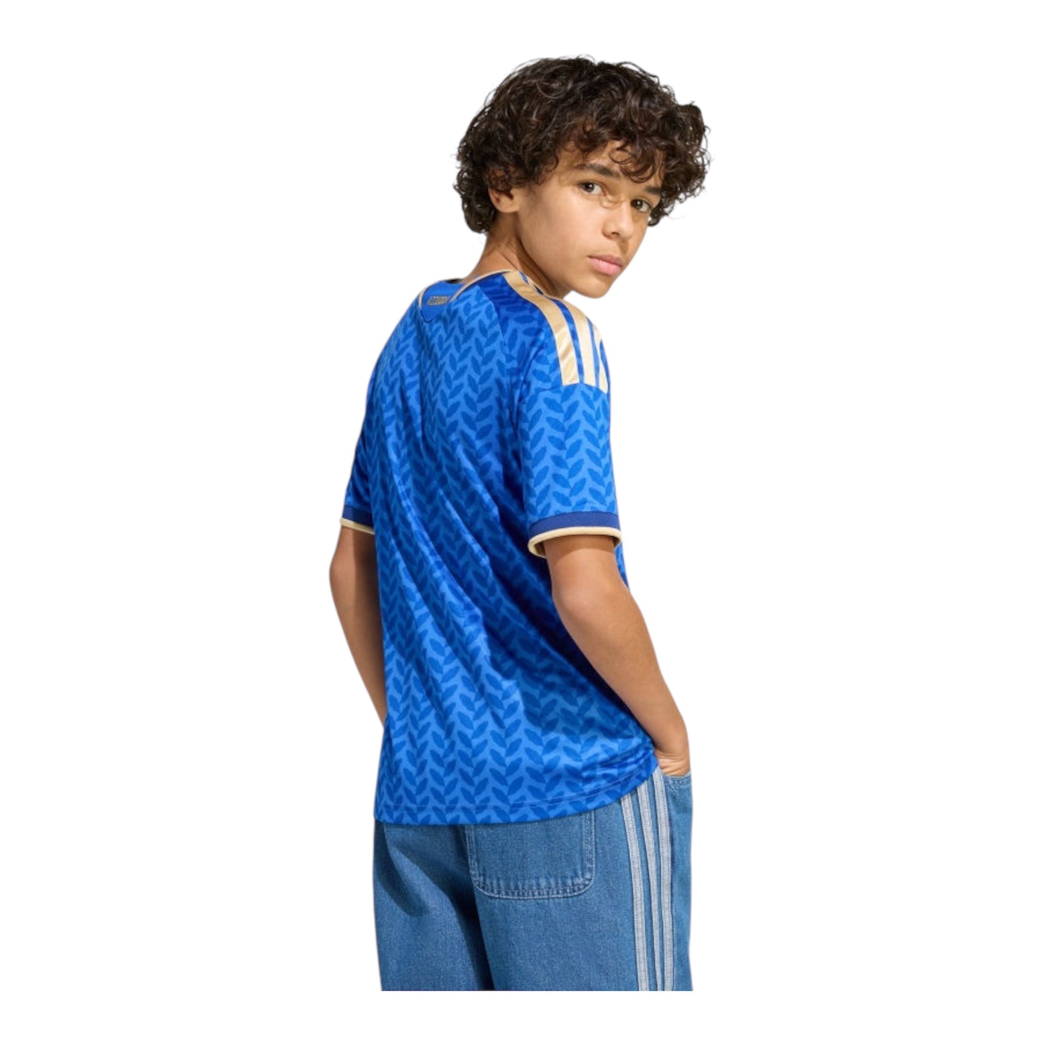 Adidas Maglia Italia Home JY7585 Blu Bambino Ragazzi