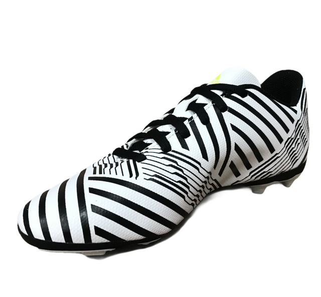 Adidas Nemeziz 17.4 FxG Scarpe Calcio Junior Bianco Nero Giallo