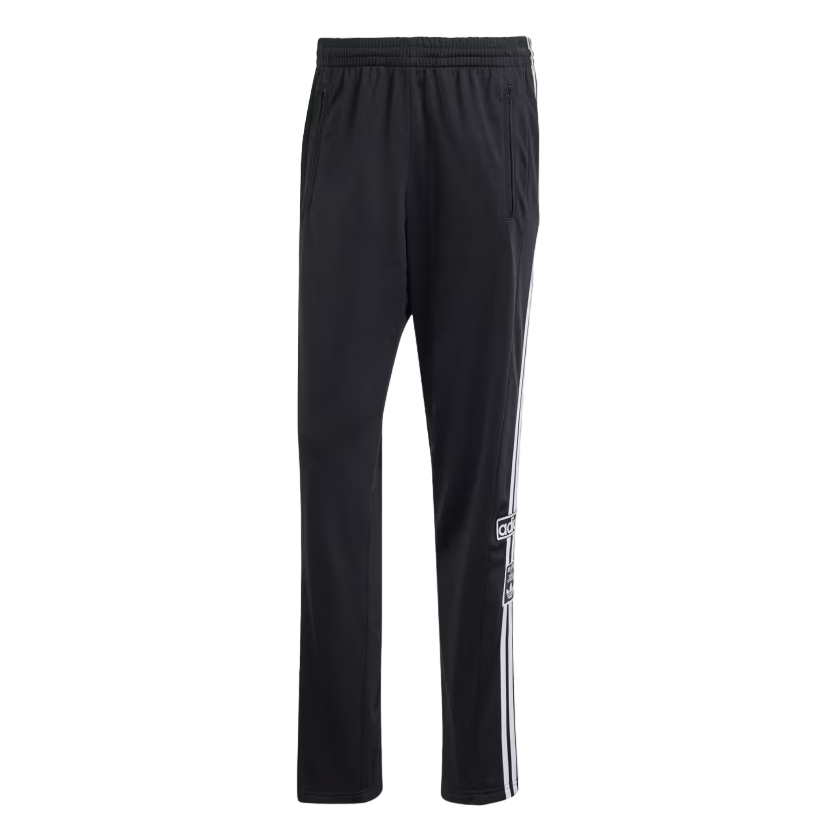 Adidas pantalone sportivo con bottoni Adicolor Adibreak IM8219 nero bianco