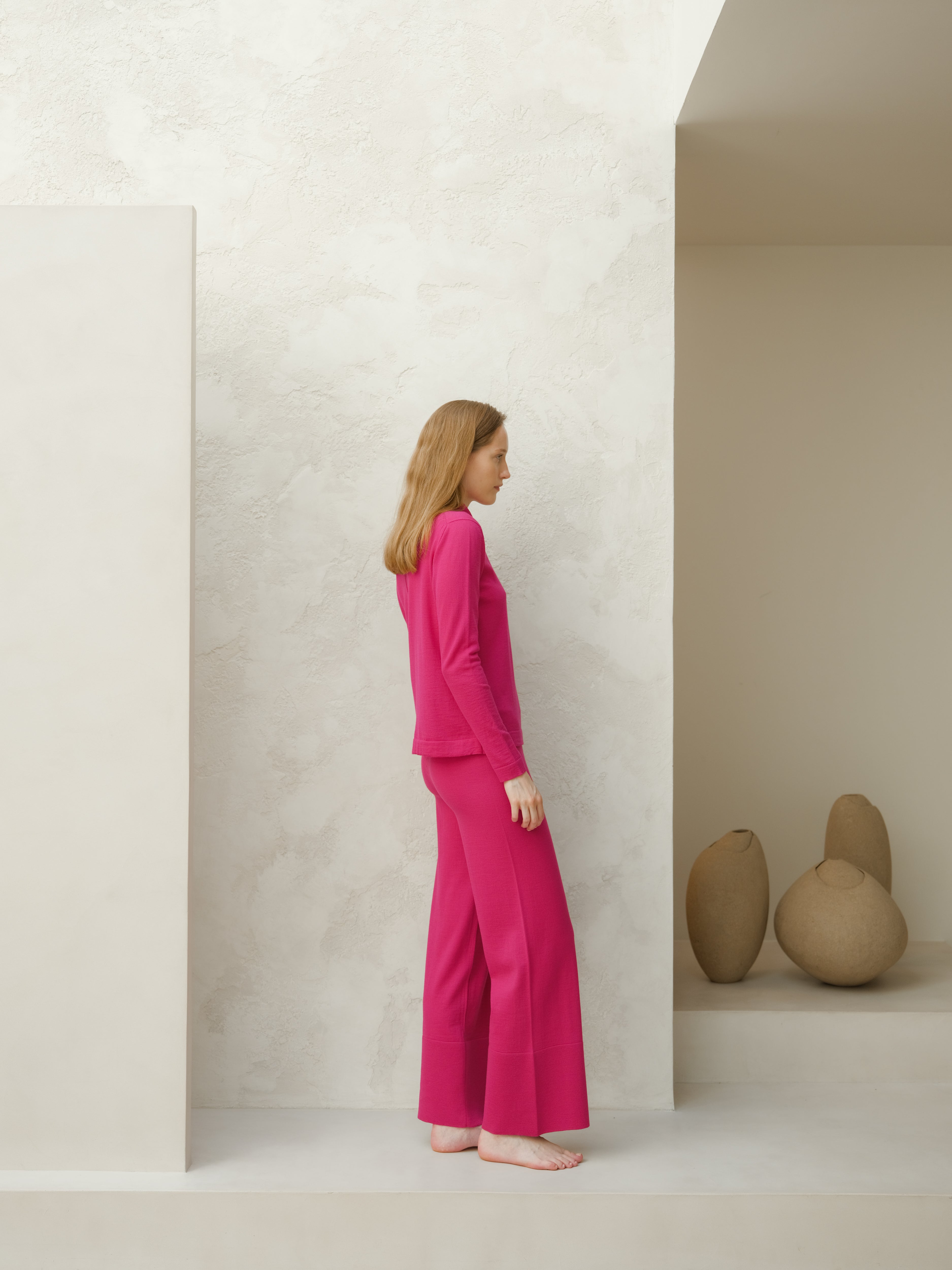 Extra Fine Merino Wool Turtleneck with Straight Sleeve