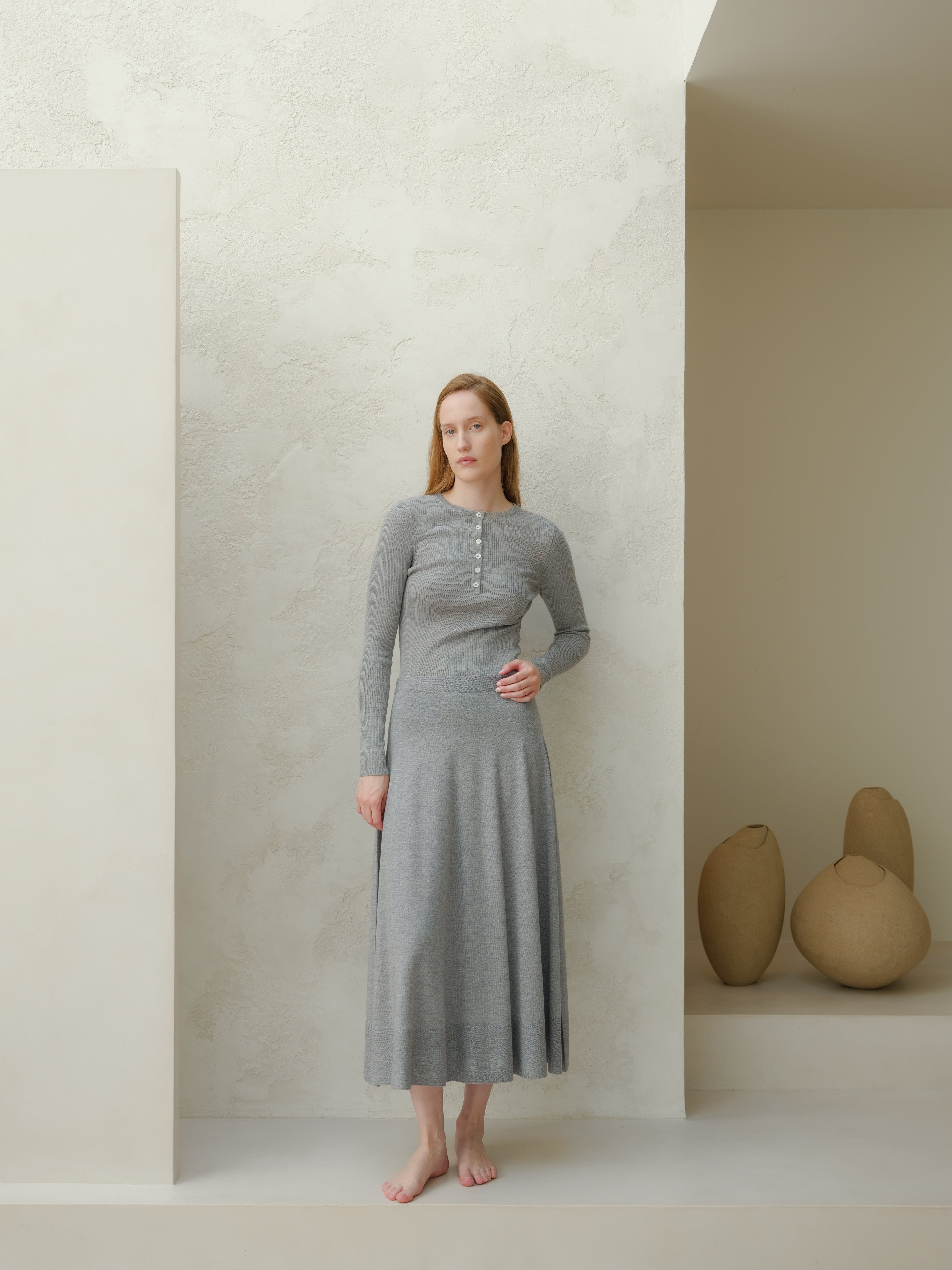 Extra Fine Merino Ribbed Fine Hanley Sweater