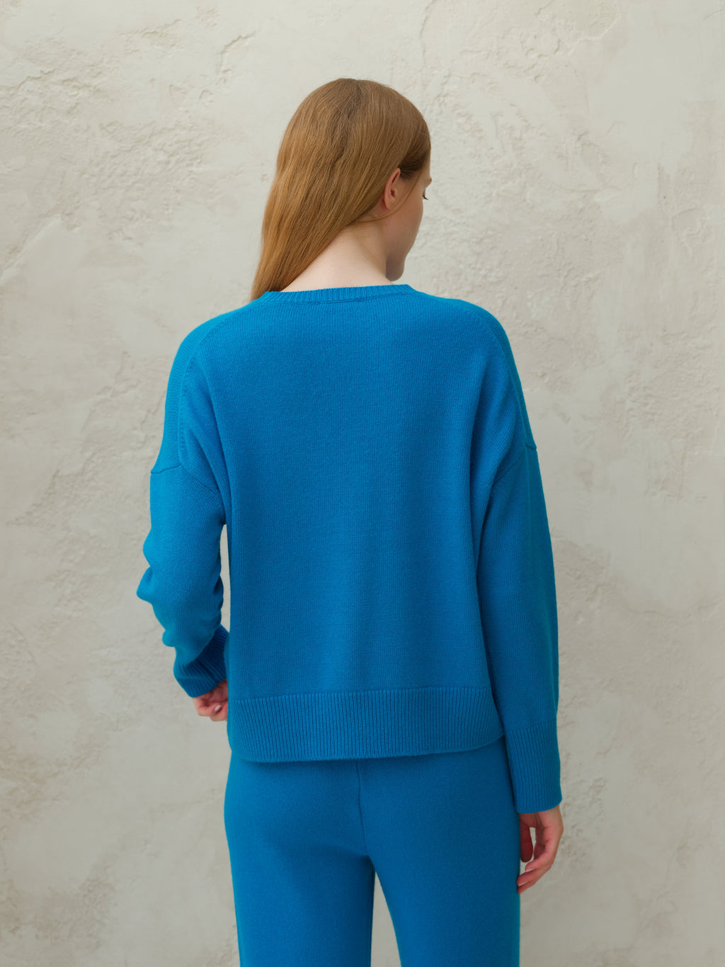 Cashmere Mix Relaxed Crewneck Sweater