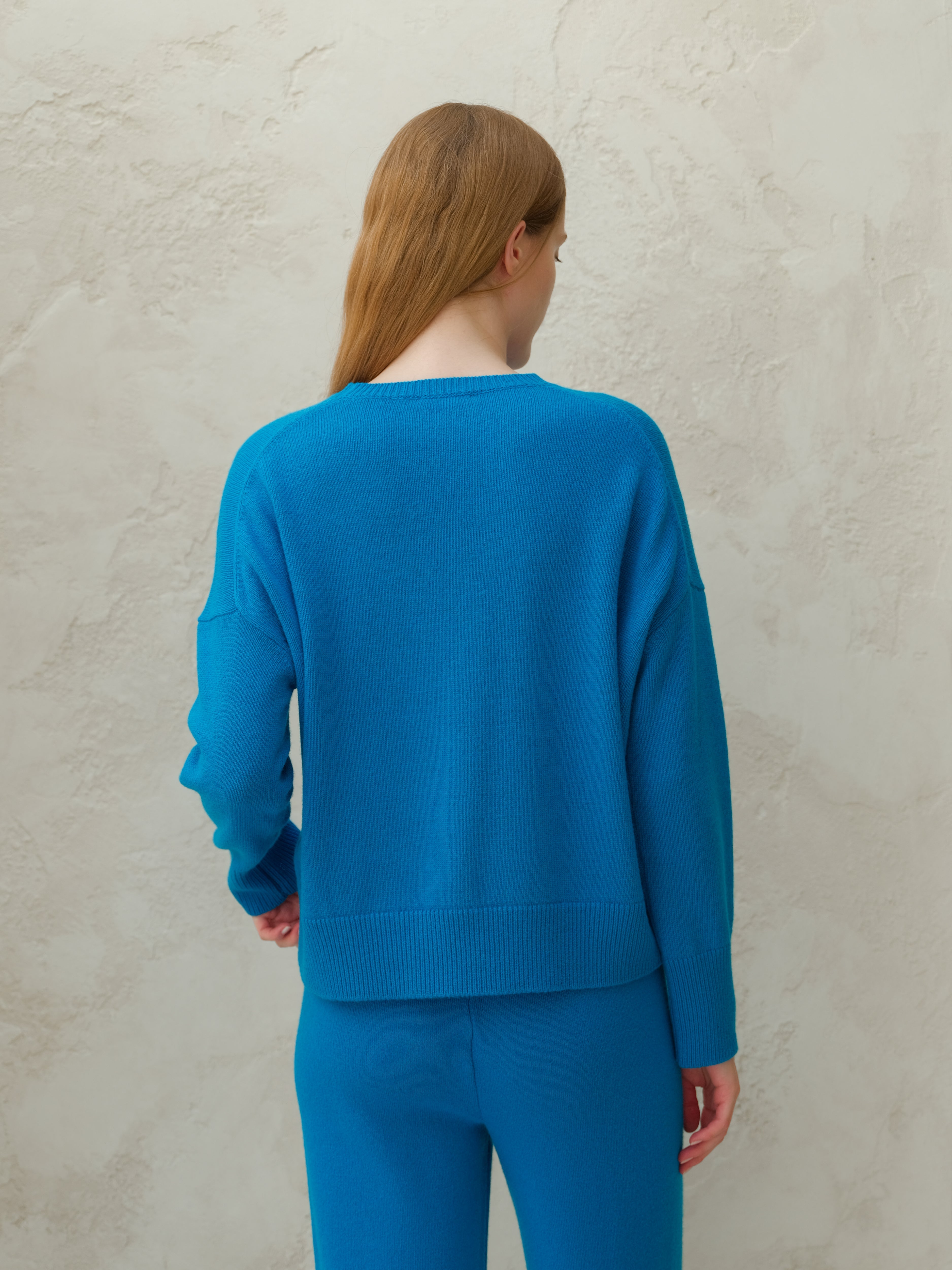Cashmere Mix Relaxed Crewneck Sweater