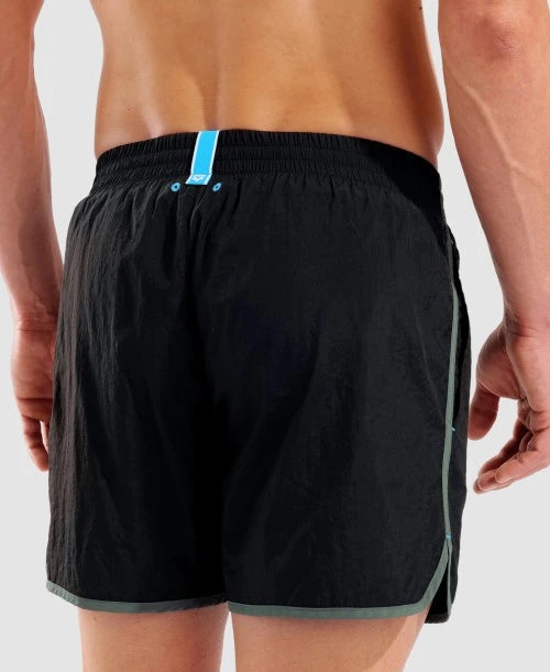 Arena Costume Pantaloncino Uomo Nero Salvia - Big Logo Borders 009103560