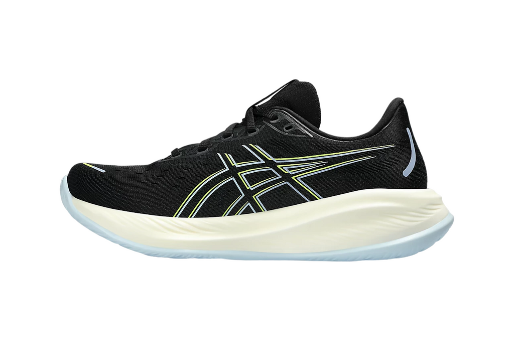 Asics scarpa da corsa da uomo Gel Cumulus 26 1011B792-006 nero-giallo