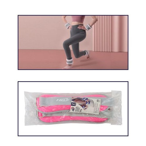 Coppia Pesi Per Caviglie/Polsi Sabbia Sport Fitness Cavigliere Da 1.5kg (3kg) Rs