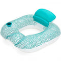 BESTWAY POLTRONA GONFIABILE MATERASSINO PISCINA MARE PORTABICCHIERE E SCHIENALE
