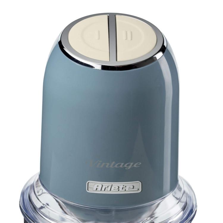 ARIETE TRITATUTTO VERTICALE 0438 VINTAGE 2 VELOCITÀ LAME ACCIAIO 600ML 400W BLU