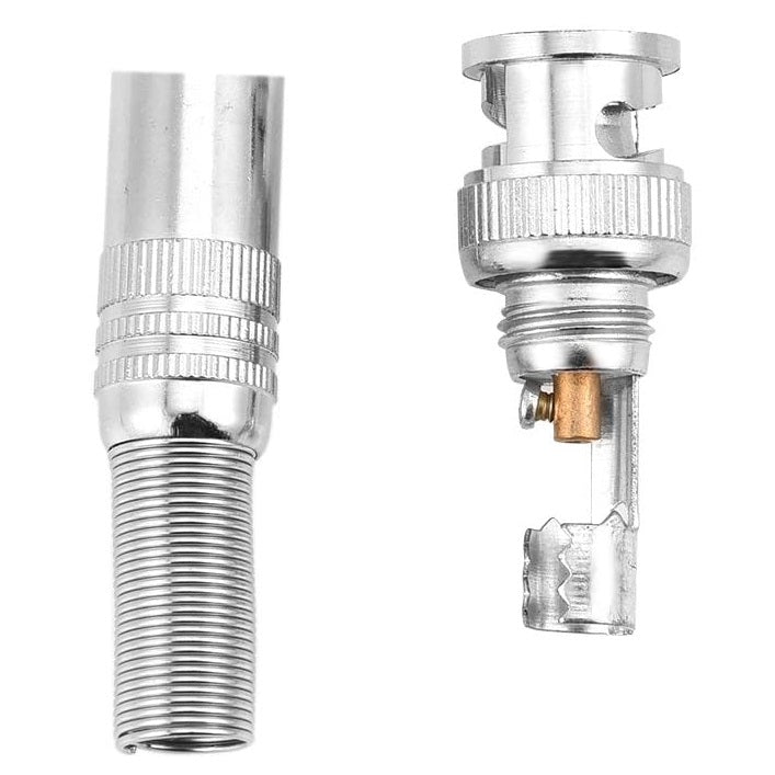 5pz SPINOTTI CONNETTORE BNC A VITE MASCHIO METALLO PER CAVO RG59 TELECAMERE DVR