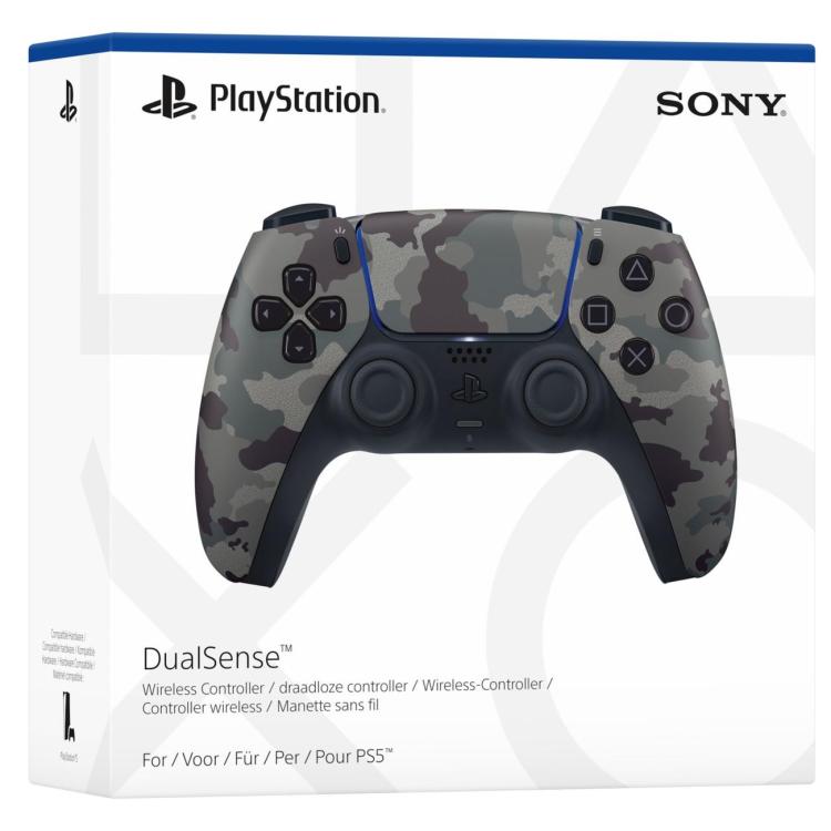 Sony Controller Dualsense Playstation 5 Wireless Grey Camouflage Pad Ps5 Militare