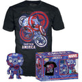 Funko Pop ! Tees Marvel Captain America 36 Art Series Special Edition T-Shirt Xl
